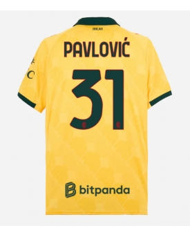 Billige Fotballdrakt AC Milan Strahinja Pavlovic #31 Replika Tredjedrakt 2025-26 Kortermet Billige Fotballdrakt AC Milan Strahinja Pavlovic #31 Replika Tredjedrakt 2025-26 Kortermet